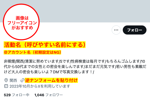 アカウントの画像